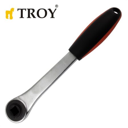 Реверсивна тресчотка с падащ квадрат / Troy 26158 / 2