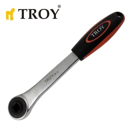 Реверсивна тресчотка с падащ квадрат / Troy 26158 / 1