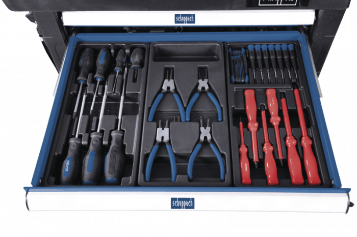 Количка за инструменти, 263 части Scheppach TW1000 / 5909304900 / 17