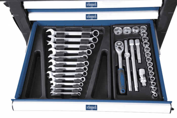 Количка за инструменти, 263 части Scheppach TW1000 / 5909304900 / 18