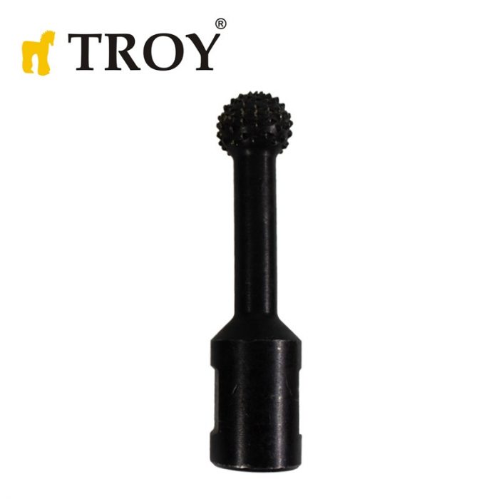 Сферичен фрезер за ъглошлайф, за дърво / Troy 25080 / 20 мм 1