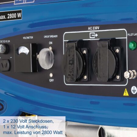 Генератор за ток 2800W, 6.5HP, Scheppach SG3200 / 5906220903 / 7