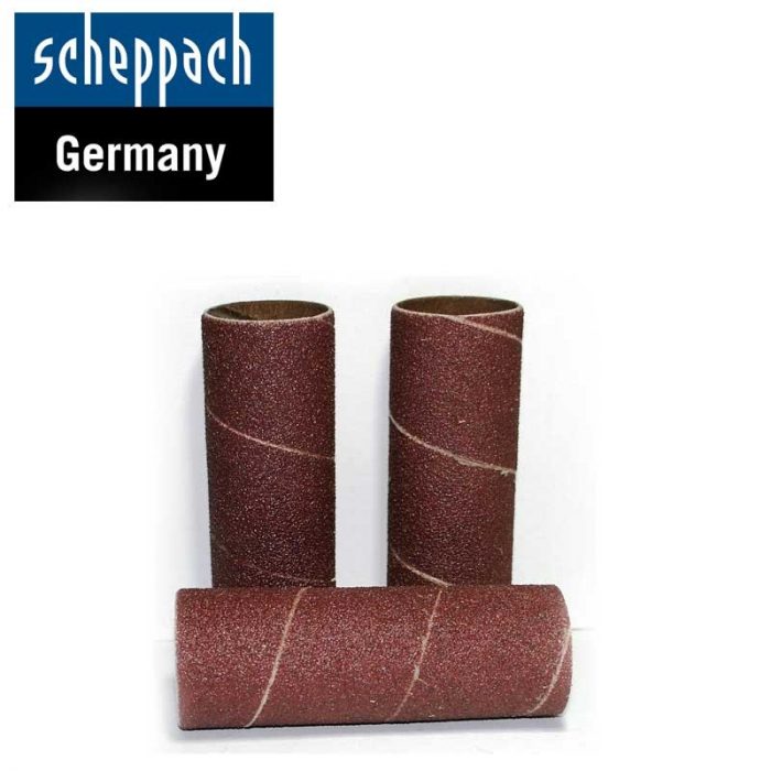Шкурка за шпинделен шлайф Ф13 мм К80 / Scheppach 3903401701 / 3бр. 1