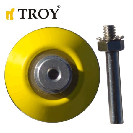 Шкурки - шайби / Комплект абразивни шайби и пад 101 части 2“ / Troy 25930 / 2