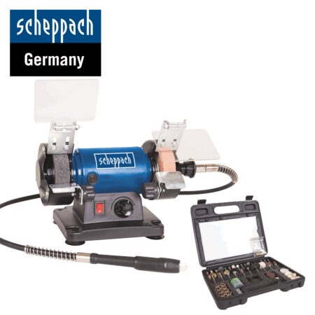 Шмиргел- полир, с аксесоари Scheppach HG34 120W /5903106901/ 4