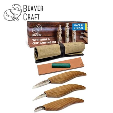 Начален комплект длета за дърворезба с аксесоари / BeaverCraft S15 / 2