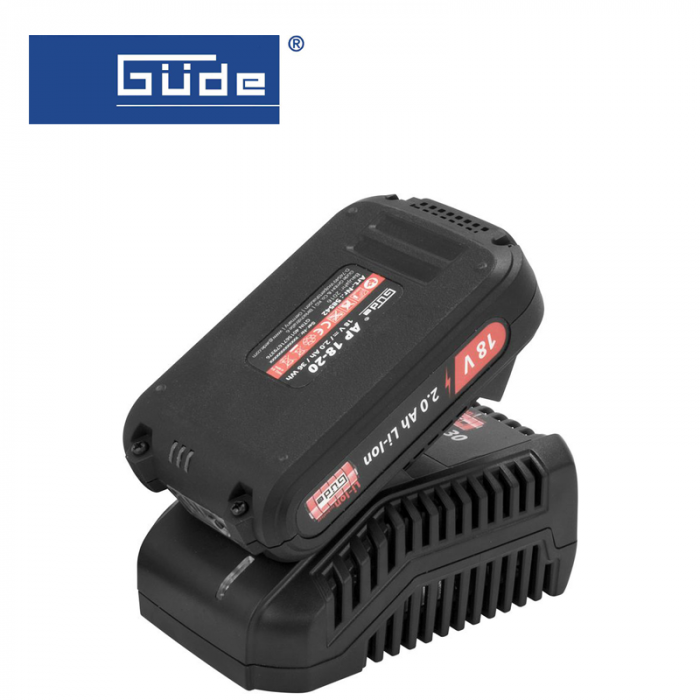 Стартов пакет Зарядно устройство и Батерия / GUDE 58540 / 1