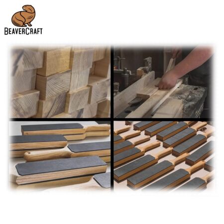 Строп за заточване на остриета - кожен, с дървена дръжка / BeaverCraft LS6P1 / 4