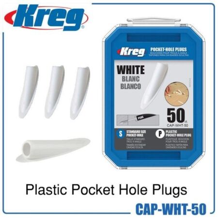 Тапи за винтови сглобки, плстмасови 50 броя / Kreg CAP-WHT-50 / 3