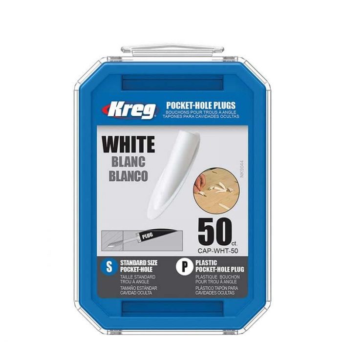 Тапи за винтови сглобки, плстмасови 50 броя / Kreg CAP-WHT-50 / 1