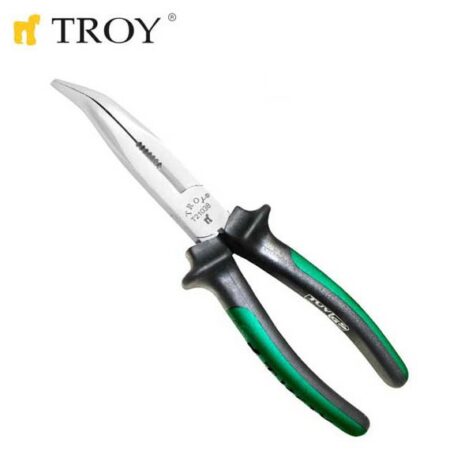 Телефонни клещи с извити човки, 180 мм / Troy 21038 1
