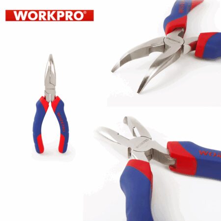Комбинирани клещи с дълги извити човки, 160 мм / Workpro W031009 / 3