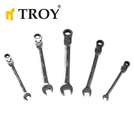 Тресчоти звездогаечни ключове с подвижна глава / Troy 21700 / 2
