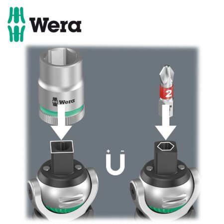 Тресчотка Zyklop 8009 / Тресчота ръкохватка 13 части / WERA 05004280001 / 7