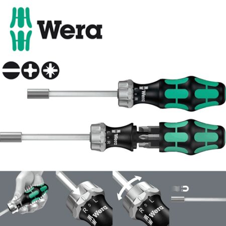 Тресчотна ръкохватка с битове /WERA 05073660001/ 2