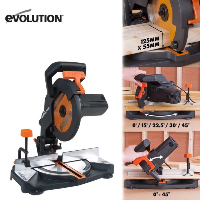 Циркуляр за ъглово рязане EVOLUTION R210CMS EU / 046-0003A / 2