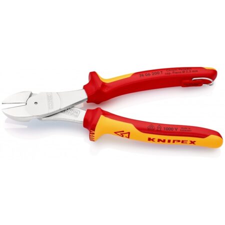 Усилени клещи странични резачки 200 мм / Knipex 7406200 T / 2
