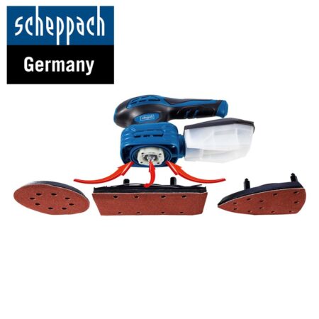 Виброшлайф с 3 приставки за шлайфане Scheppach PES31 / 5903816952 / 2