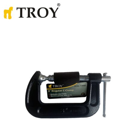 Дърводелска C-образна стяга 75мм / TROY 25063 / 1