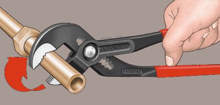 Водопроводен ключ Кобра на KNIPEX - капацитет за гайки до 46 мм и тръби до Ø 50 мм 3