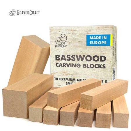 Заготовки за дърворезба, блокчета 10бр. / BeaverCraft BW10 / 1