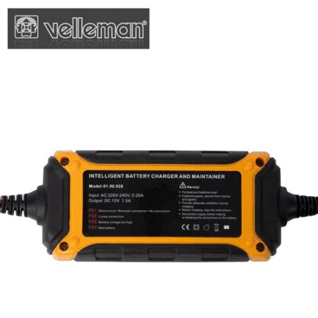 Зарядно за акумулатор, 12V DC - 1.5 A / Velleman AC028 / 3