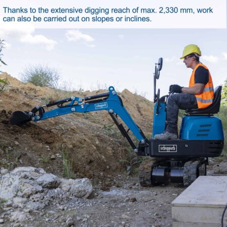 Мини екскаватор / Мини багер Scheppach EXC815 / 5915001903 / 7