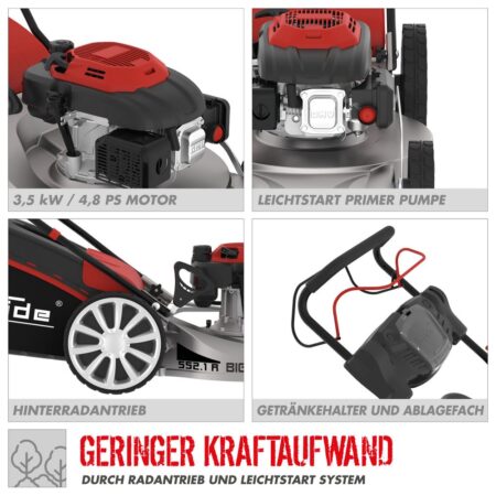 Бензинова косачка GÜDE BIG WHEELER 553.1 R ALU / 95438 / 10
