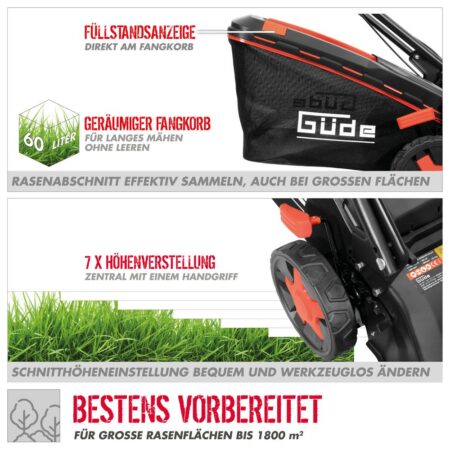 Бензинова косачка GÜDE BIG WHEELER 514.6 R / 95444 / 4