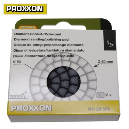 Диамантен пад за полиране / шлайфане / Proxxon 28656 / диаметър 50 мм K50, 3бр. 3