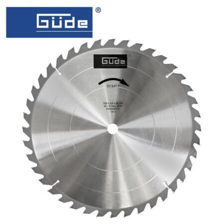 Диск за циркуляр / Циркулярен диск за дърво HM 500x30x40Z / GUDE 01818 / 1