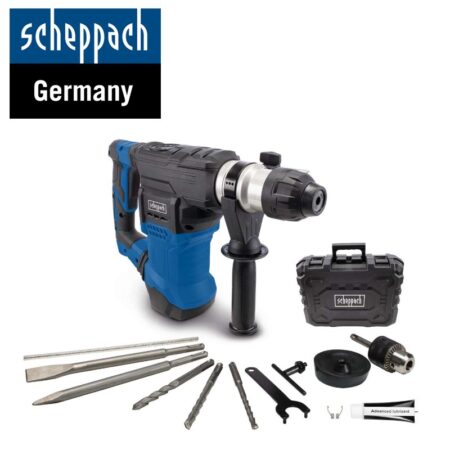 Електрически перфоратор 7J, 1500W Scheppach DH 1500+ / 5907905901 / 7