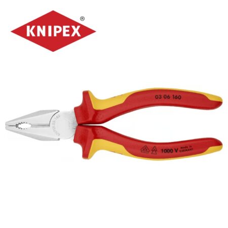 Изолирани комбинирани клещи 160 мм VDE / KNIPEX 03 06 160 SB / 3