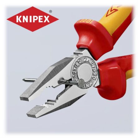 Изолирани комбинирани клещи 160 мм VDE / KNIPEX 03 06 160 SB / 7