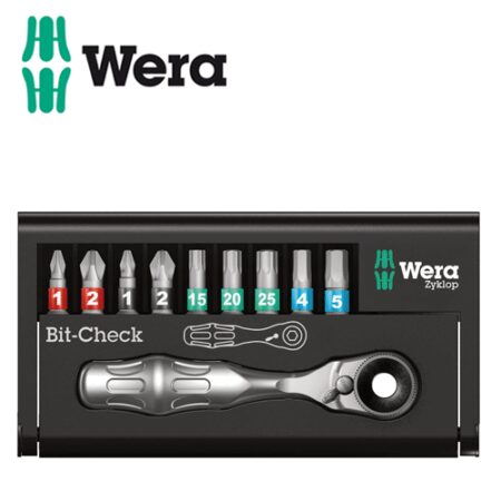 Коледен Комплект Мини Тресчотка с битове / WERA 05136017001 / 10 части 3
