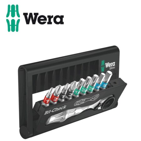 Коледен Комплект Мини Тресчотка с битове / WERA 05136017001 / 10 части 1