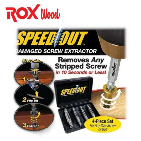 Комплект екстрактори за изваждане на скъсани болтове SPEEDOUT / ROX 153ROX0070 / 6