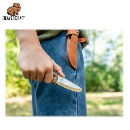 Обезопасен нож за туризъм / BeaverCraft BSH Kid / 2