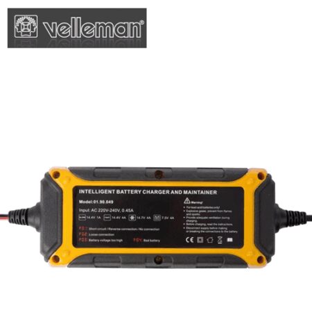 Зарядно за акумулаторни батерии 12V DC - 4 A / Velleman AC049 / 2
