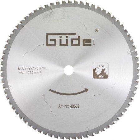 Метален циркулярен диск 355мм / GUDE 40539 / 1