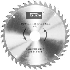 Диск за циркуляр 305x30x40Z / GUDE 55266 /