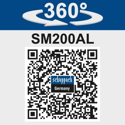 Настолен шмиргел Scheppach SM200AL / 5903110901 / 7