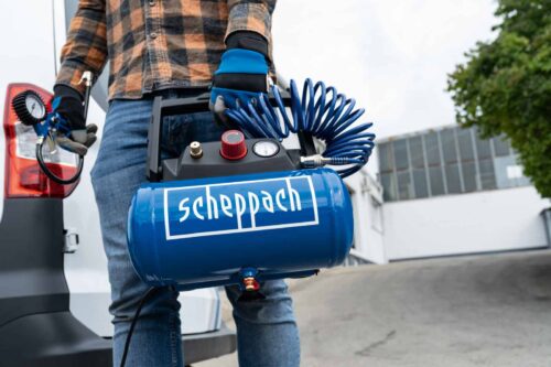 Безмаслен компресор 8bar, 6l, Scheppach HC06 / 5906153901 / 12