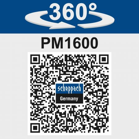 Миксер за строителни смеси 1600W Scheppach PM1600 / 5907803901 / 9