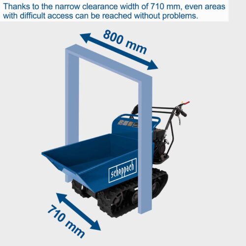 Бензинов Верижен Дъмпер 400kg 5,5hp Scheppach DP4500 / 5908805904 / 4