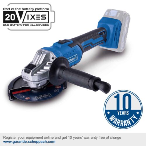 Акумулаторен Ъглошлайф, 125mm, 20V, Scheppach IXES C-AG125-X / 5909234900 / 1