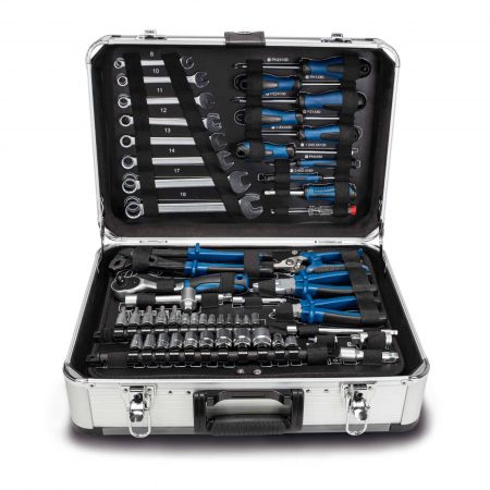 Алуминиев Куфар с ръчни инструменти 101 части Scheppach TB150 / 5909306900 / 1