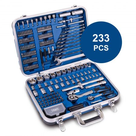 Комплект инструменти в куфар / Куфар с инструменти 233 части Scheppach TB235 / 5909320900 / 6