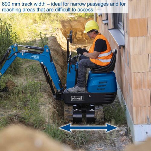Мини екскаватор / Мини багер Scheppach EXC815 / 5915001903 / 7