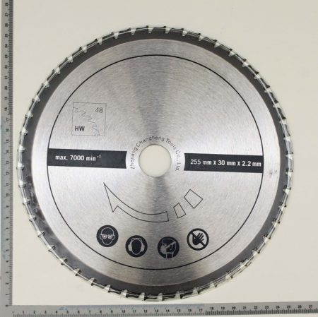 Универсален диск 48T за циркуляр Scheppach HM100MP 255x30 мм - Image 1